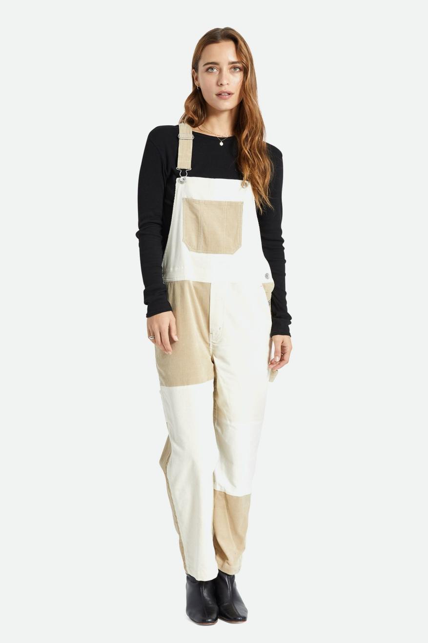 Brixton Christina Crop Women's Jumpsuit Light Yellow | 951ZBJDIL