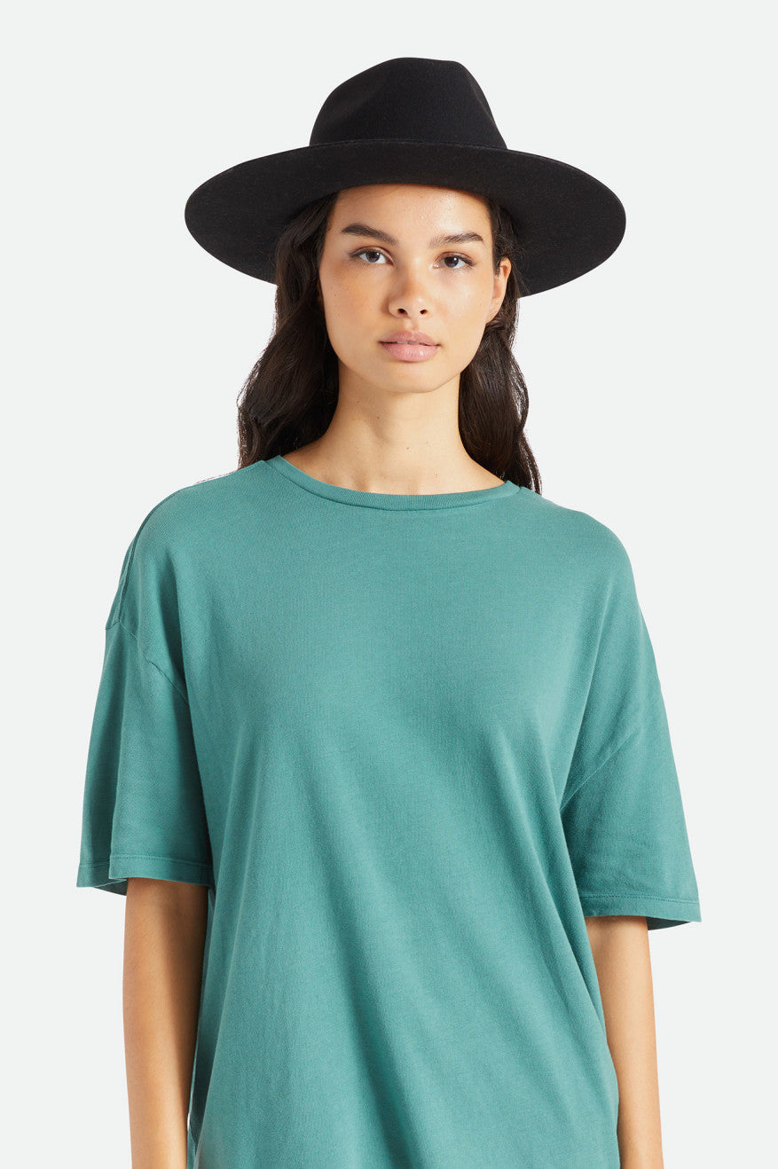 Brixton Cohen Cowboy Hat Women's Hats Black | 974XHYZEM