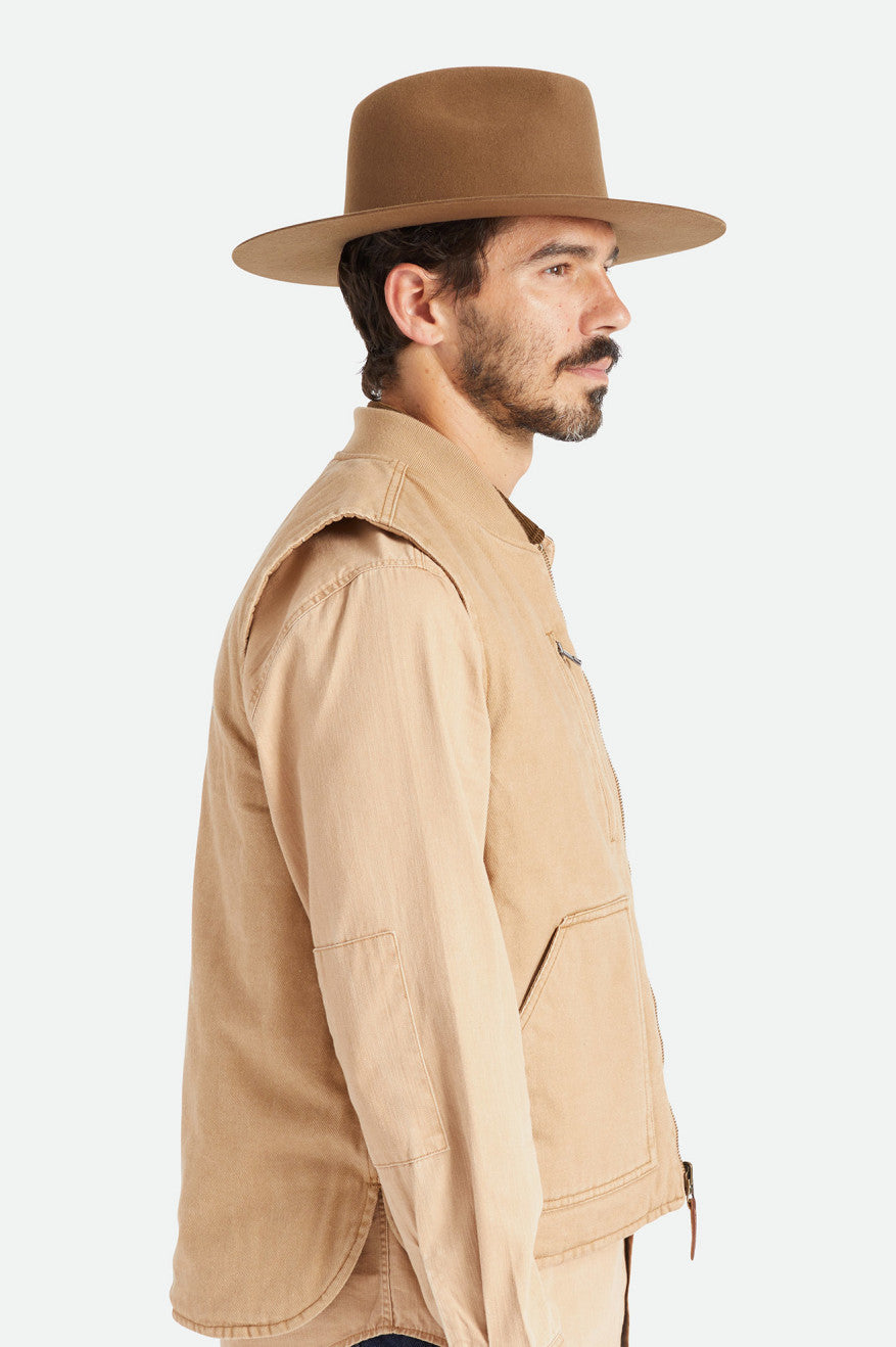 Brixton Cohen Cowboy Men's Hats Beige | 518ZSCVNQ