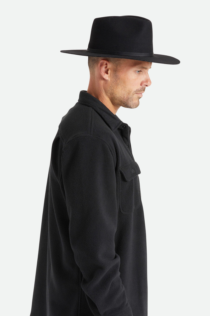 Brixton Cohen Cowboy Men's Hats Black | 854JVNIFQ