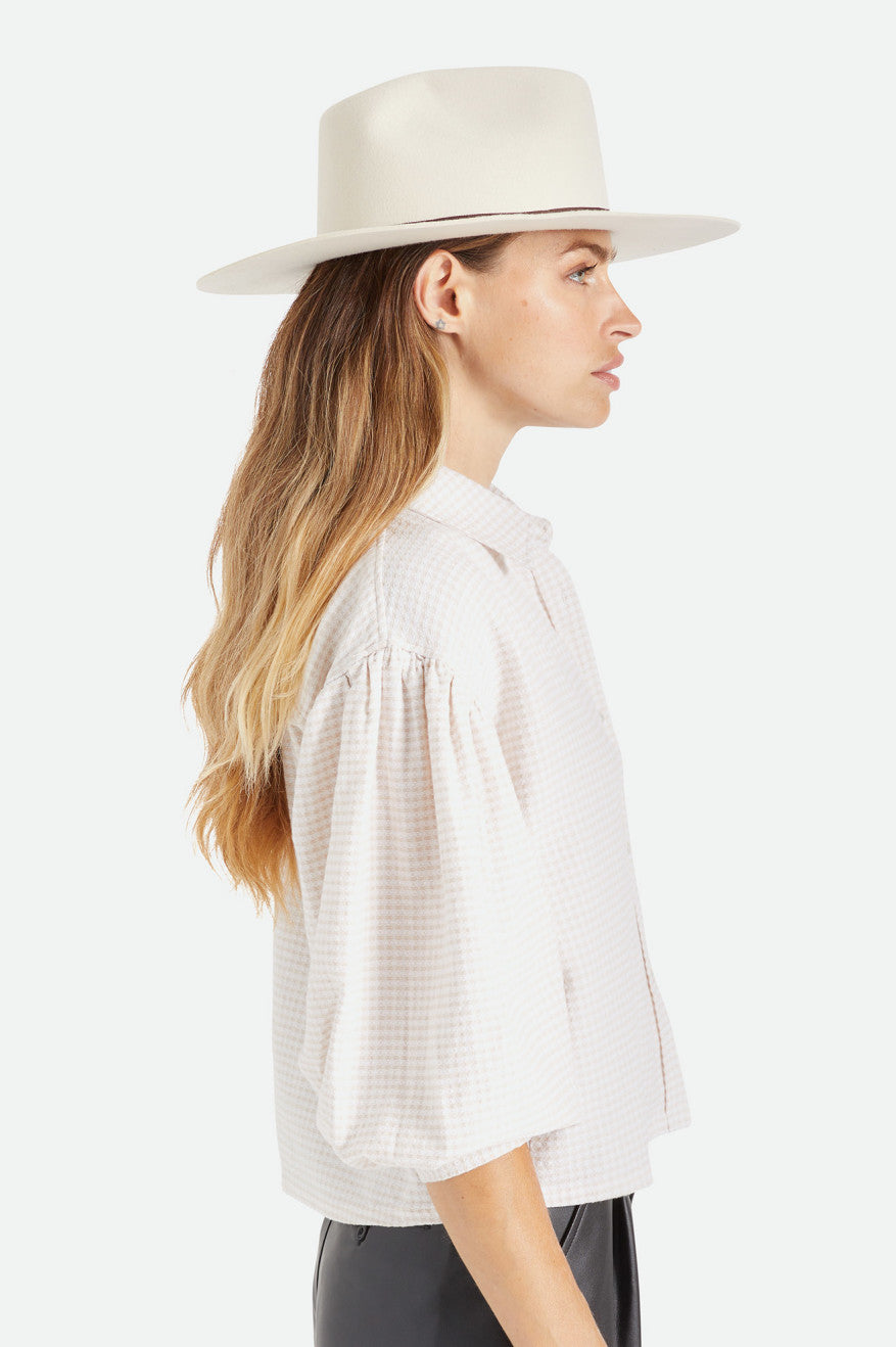 Brixton Cohen Cowboy Men's Hats White | 571NIDVUT