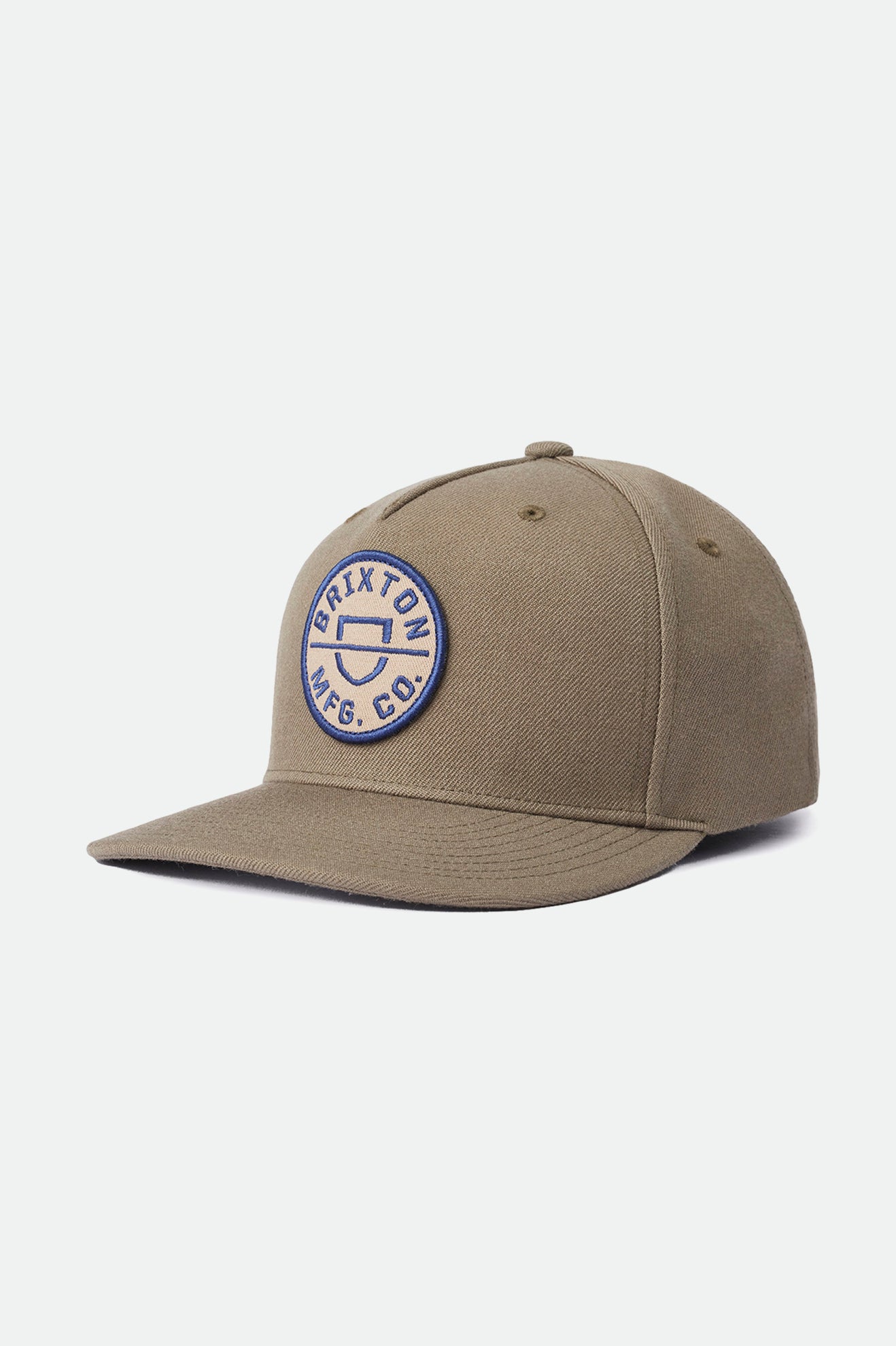 Brixton Crest C MP Men\'s Caps Olive | 248ETWIGS