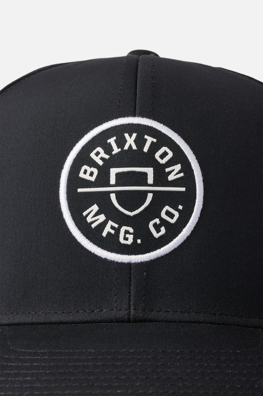 Brixton Crest Netplus MP Men's Caps Black | 195IHSZEV