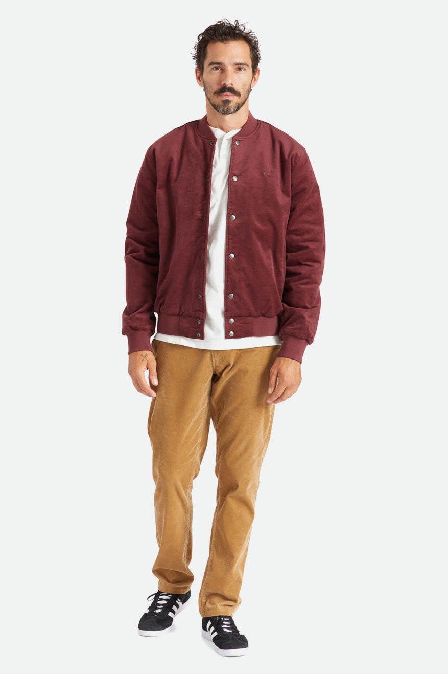 Brixton Dillinger Bomber Men's Jackets Red | 306FICTEZ