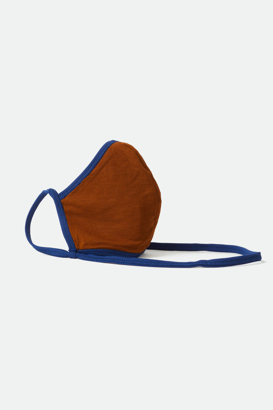 Brixton Everything Unisex Face Masks Navy / Brown | 589ZVQIYS