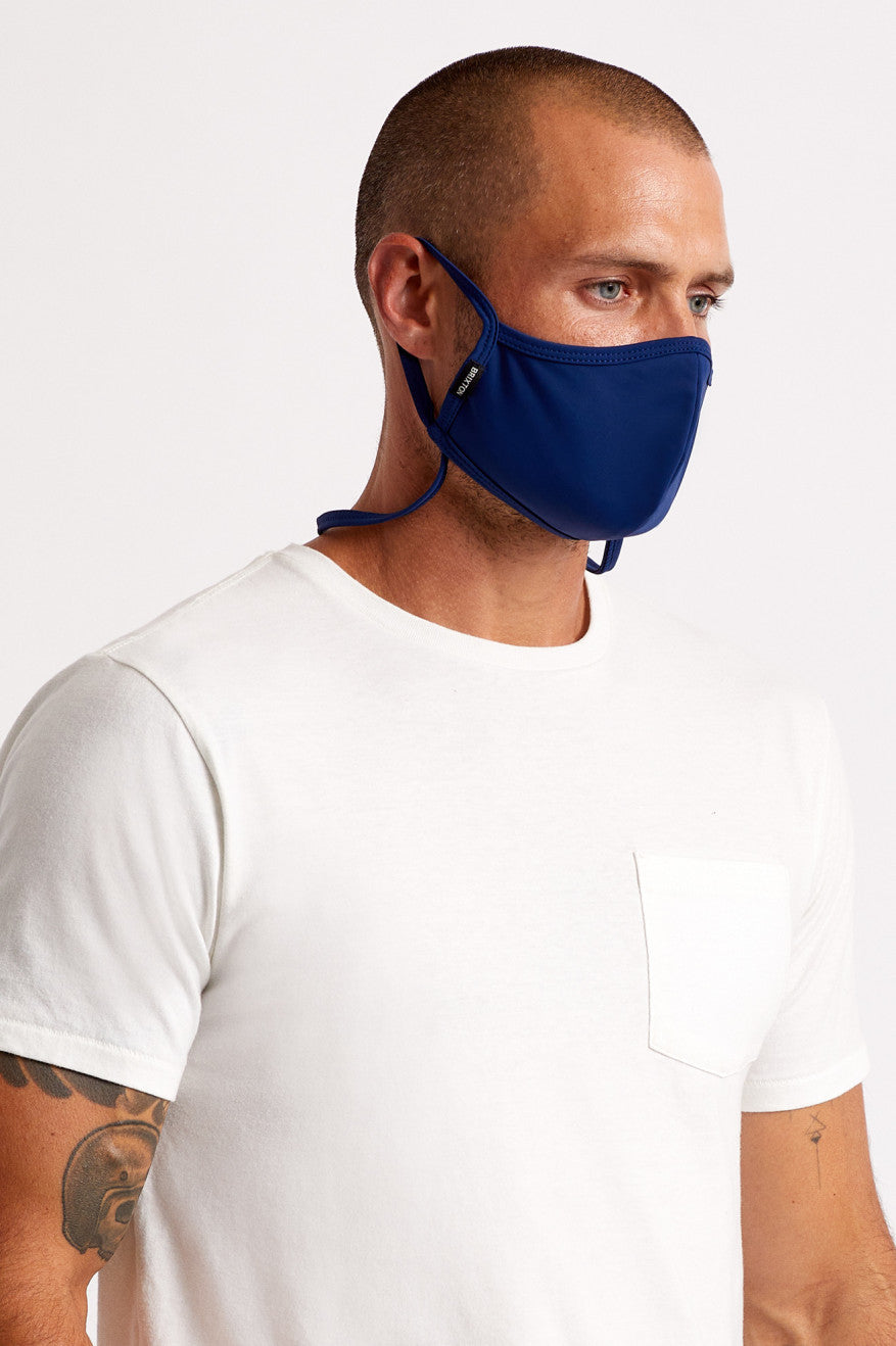 Brixton Everything Unisex Face Masks Navy / Brown | 589ZVQIYS