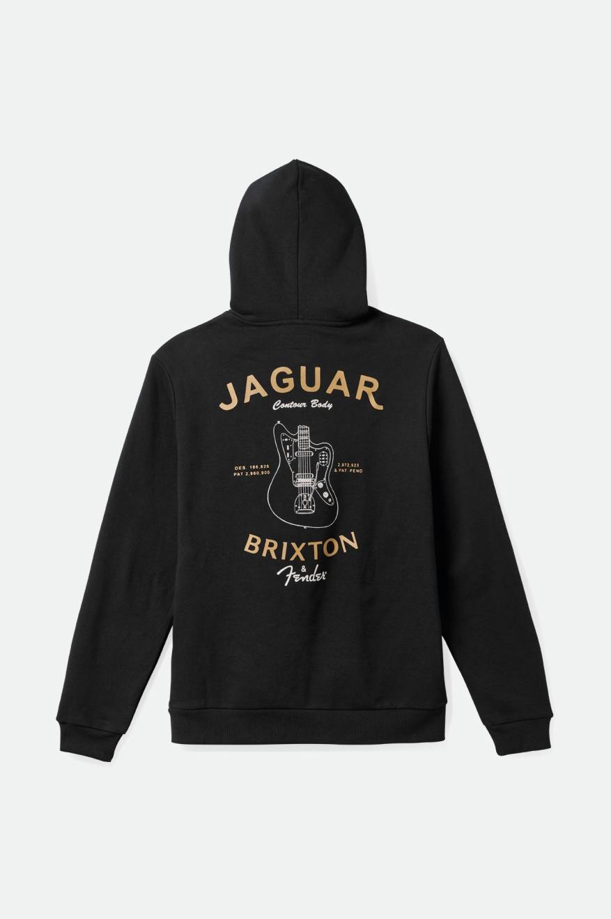 Brixton Fender Jaguar Claws Men's Hoodie Black | 043AIBEPM