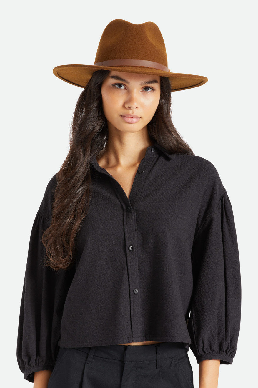 Brixton Field Proper Hat Women's Hats Coffee | 095WYFCUN