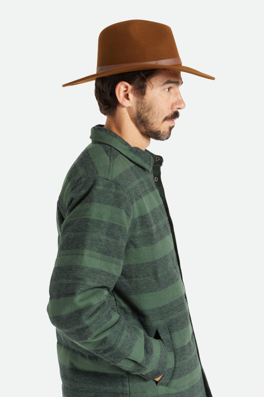 Brixton Field Proper Men's Hats Coffee | 342QUVICX