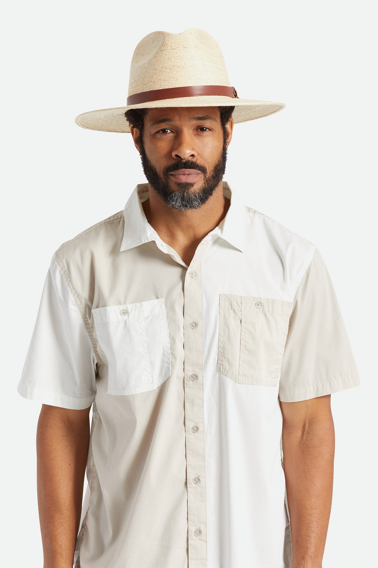 Brixton Field Proper Straw Men's Hats Beige | 083VXRDAM