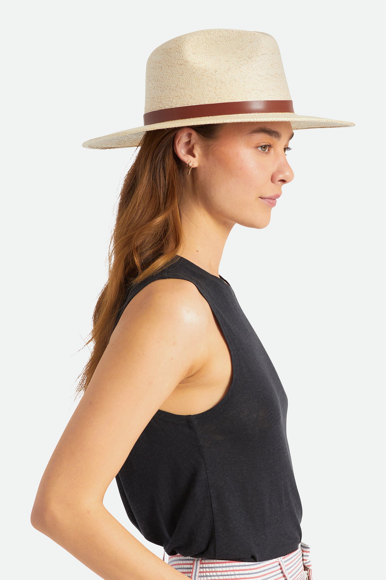 Brixton Field Proper Women's Straw Hats Beige | 879CJDXQR