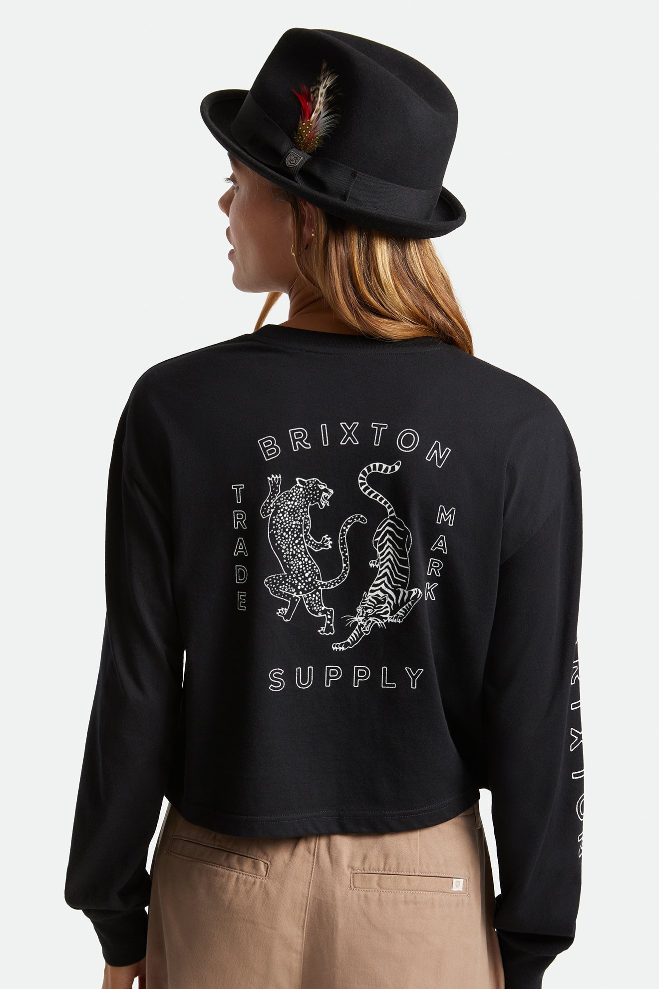 Brixton Gain Fedora Women's Fedoras Black | 062TGIXVN