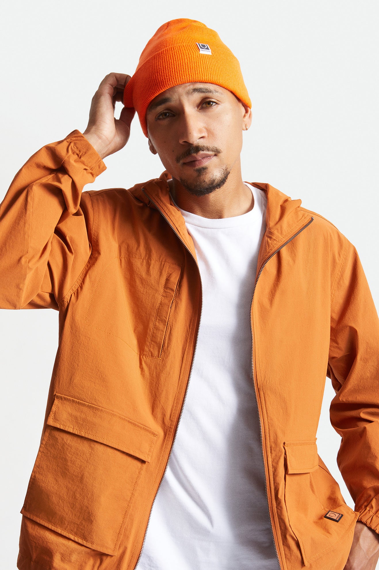 Brixton Harbor Beta Watch Cap Men's Beanie Orange | 369JXZMCE