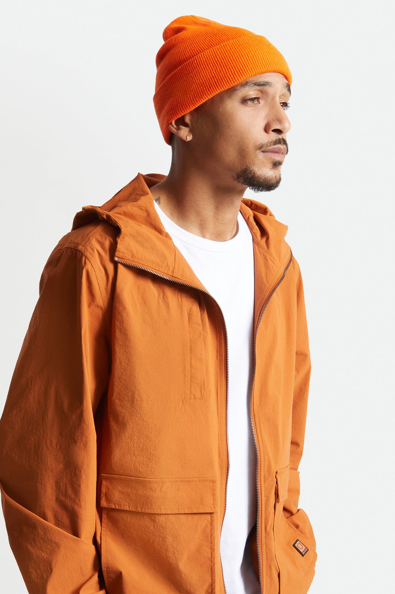 Brixton Harbor Beta Watch Cap Men's Beanie Orange | 369JXZMCE