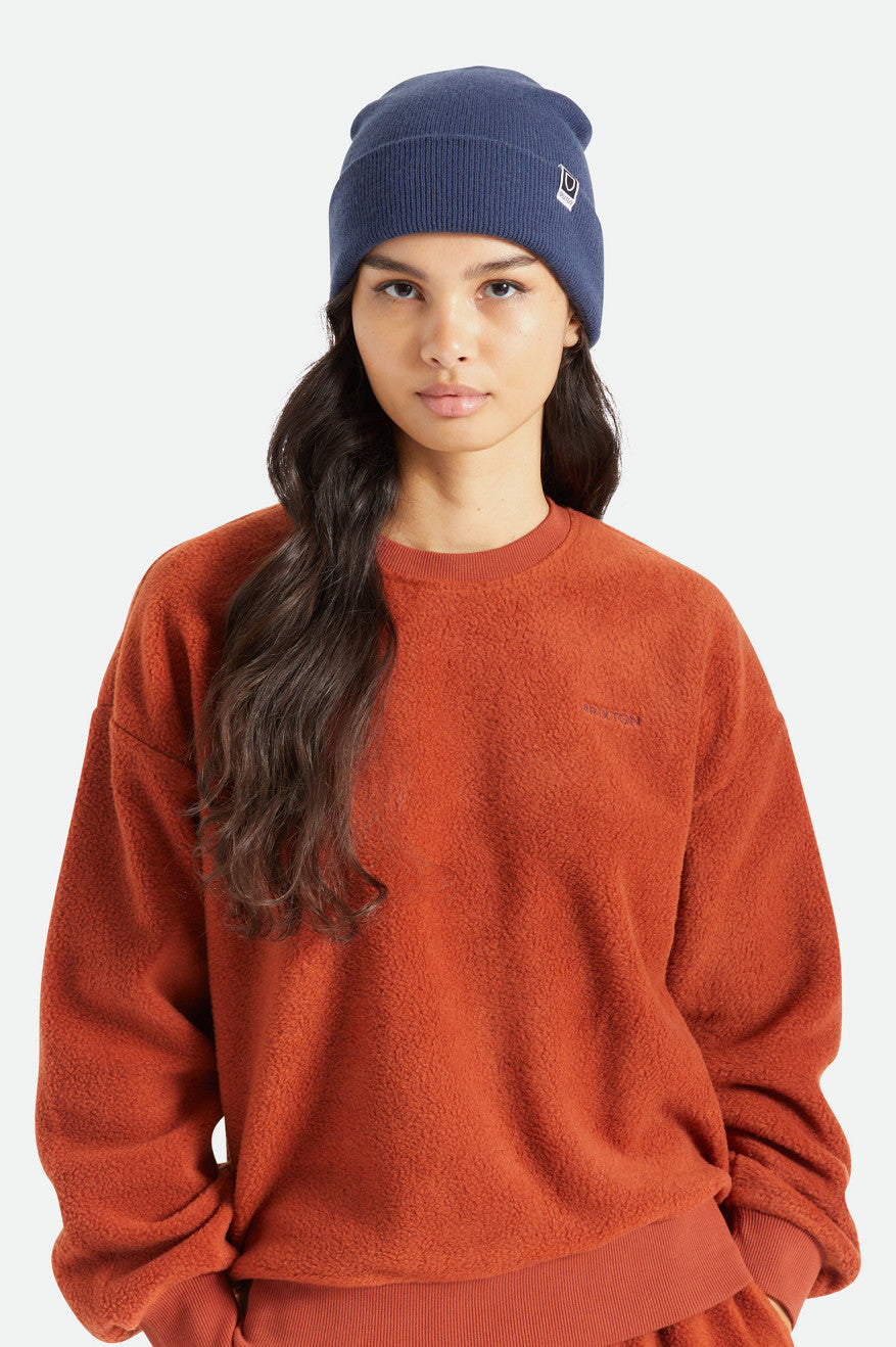 Brixton Harbor Beta Watch Cap Women's Beanie Navy | 329GQRMWB