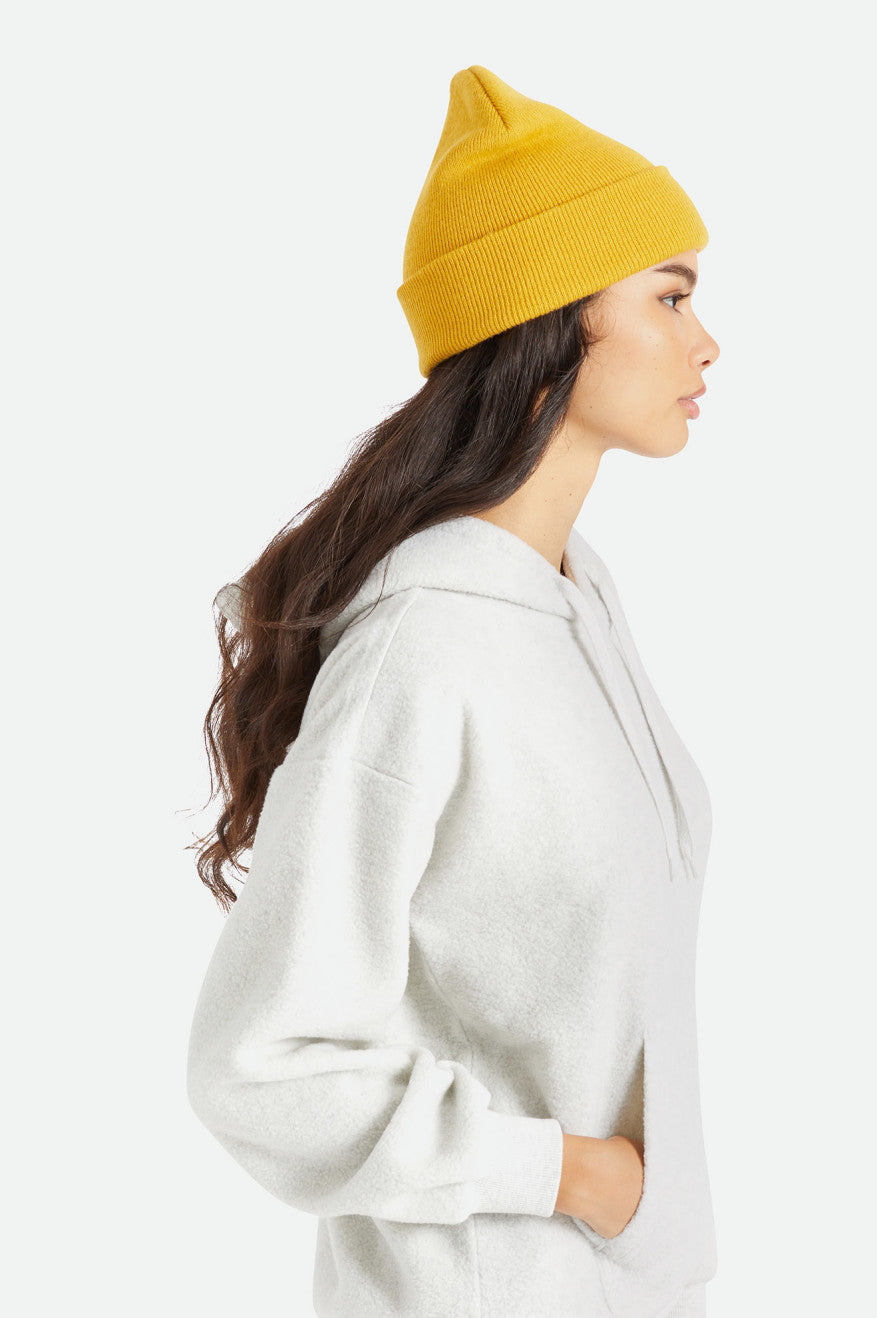 Brixton Harbor Beta Watch Cap Women's Beanie Mustard | 420YEOVJD