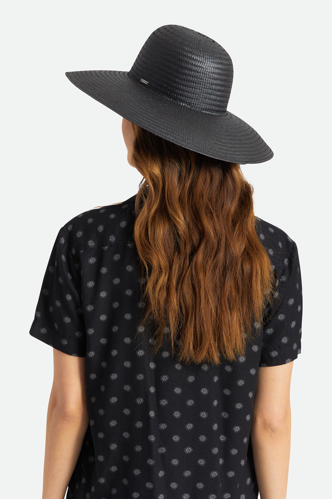 Brixton Janae Sun Women's Straw Hats Black | 506OQMDUH