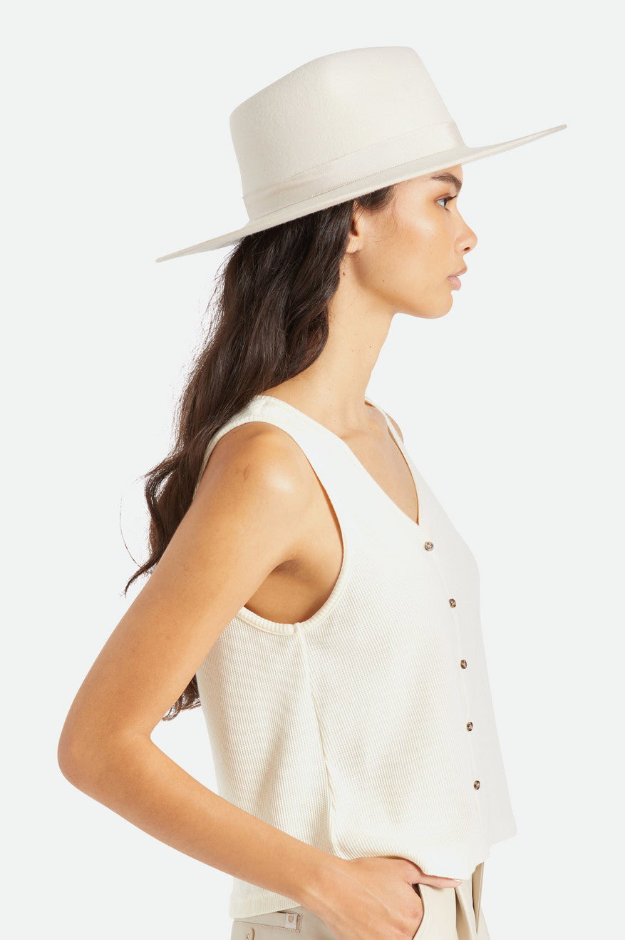 Brixton Jo Rancher Hat Women's Hats White | 038HAZEOM