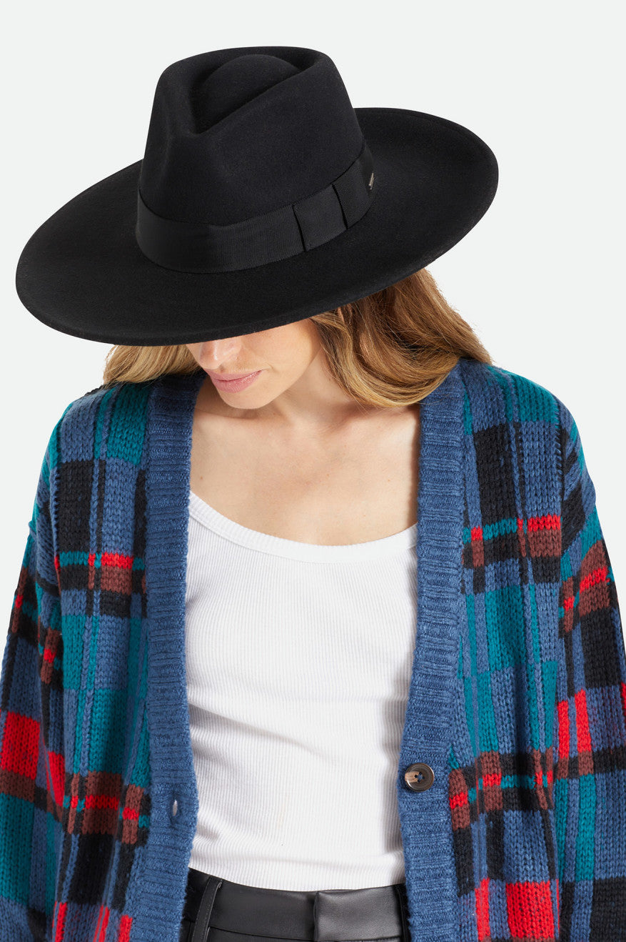 Brixton Joanna Felt Hat Women's Hats Black | 198ILWDFP