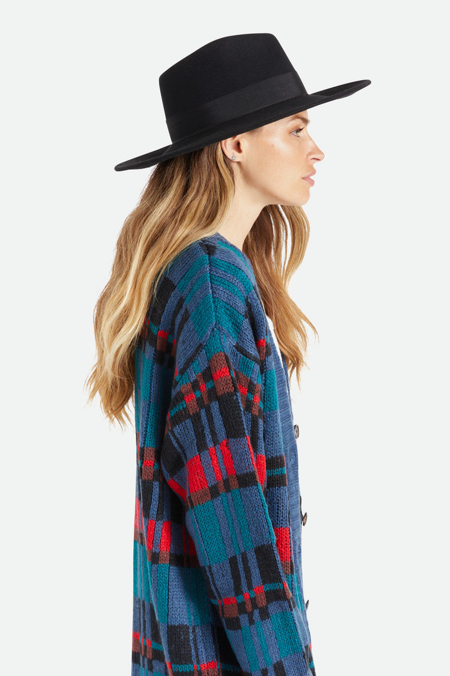 Brixton Joanna Felt Hat Women's Hats Black | 198ILWDFP