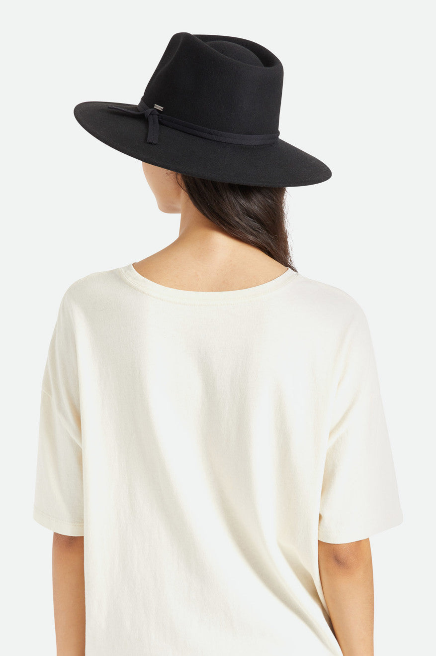 Brixton Joanna Felt Packable Hat Women's Hats Black | 302XNQFTL