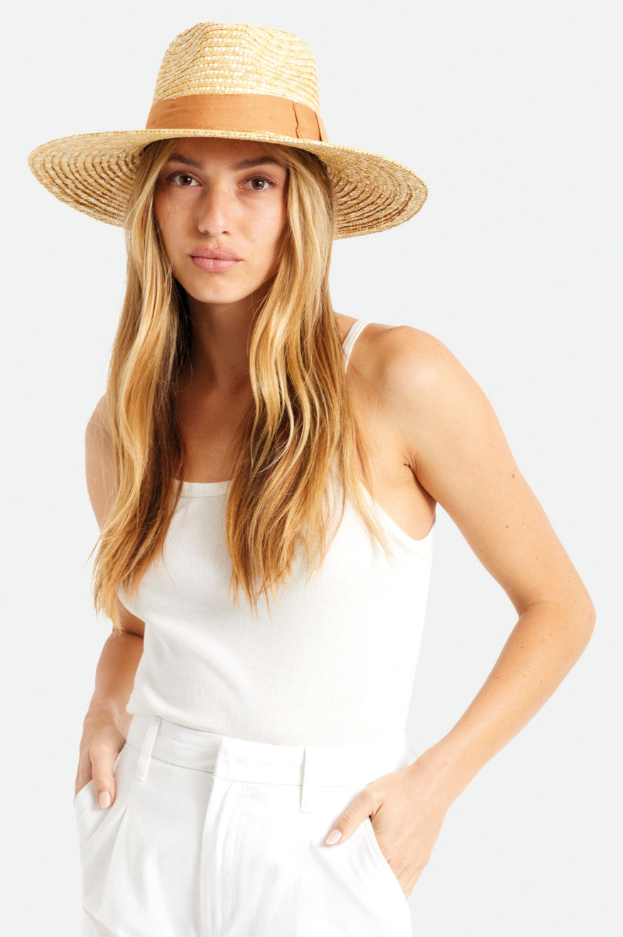 Brixton Joanna Hat Women's Fedoras Orange | 278EQCMDY