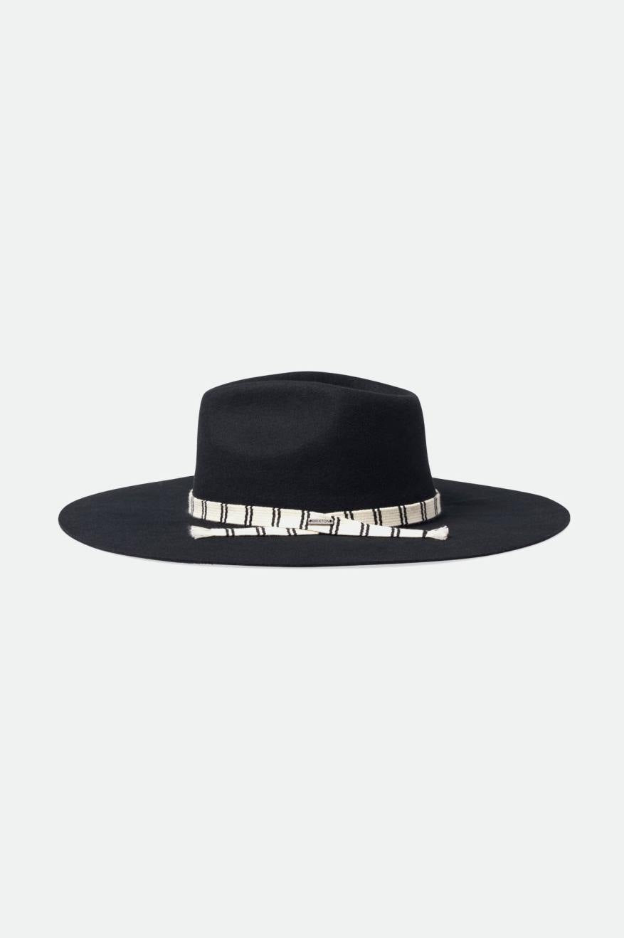 Brixton Leigh Felt Fedora Women's Fedoras Black | 594DXGVSB