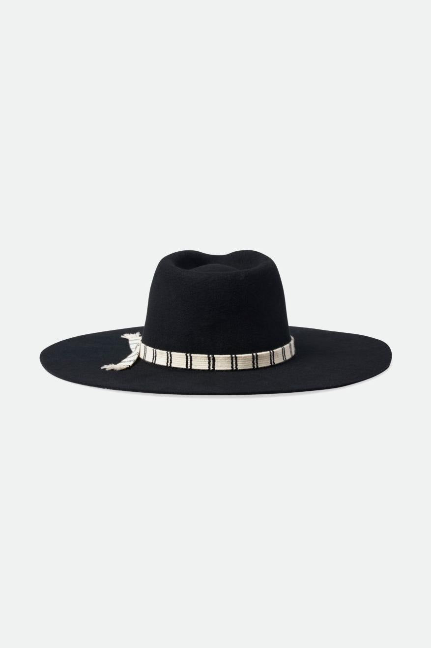 Brixton Leigh Felt Fedora Women's Fedoras Black | 594DXGVSB