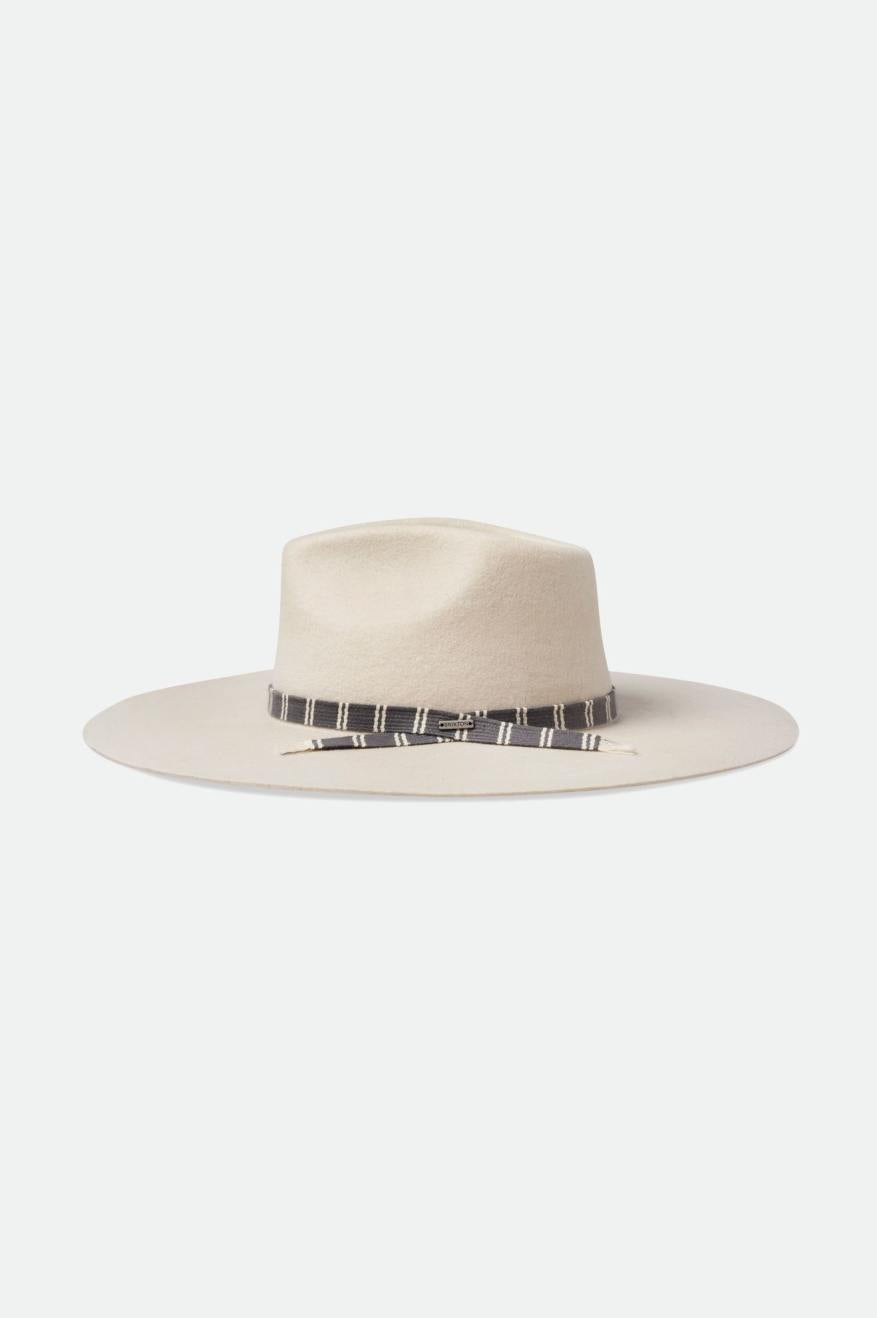 Brixton Leigh Felt Fedora Women's Fedoras White | 742RIMQAV