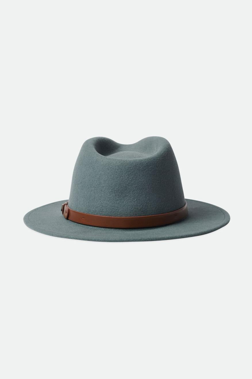 Brixton Messer Men's Fedoras Blue | 634FYMVHQ