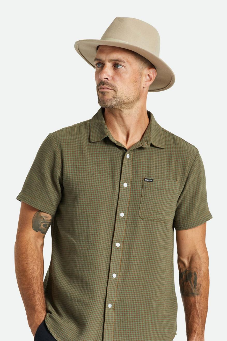 Brixton Messer Men's Fedoras Light Green | 817AMOXVJ