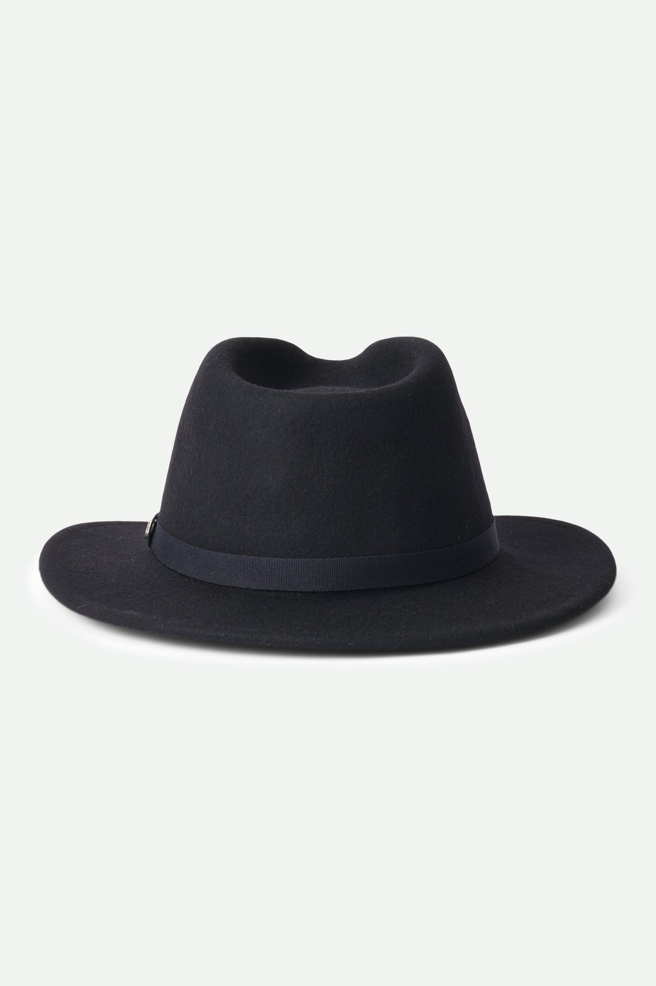 Brixton Messer Packable Men's Fedoras Black | 780TQDHMB