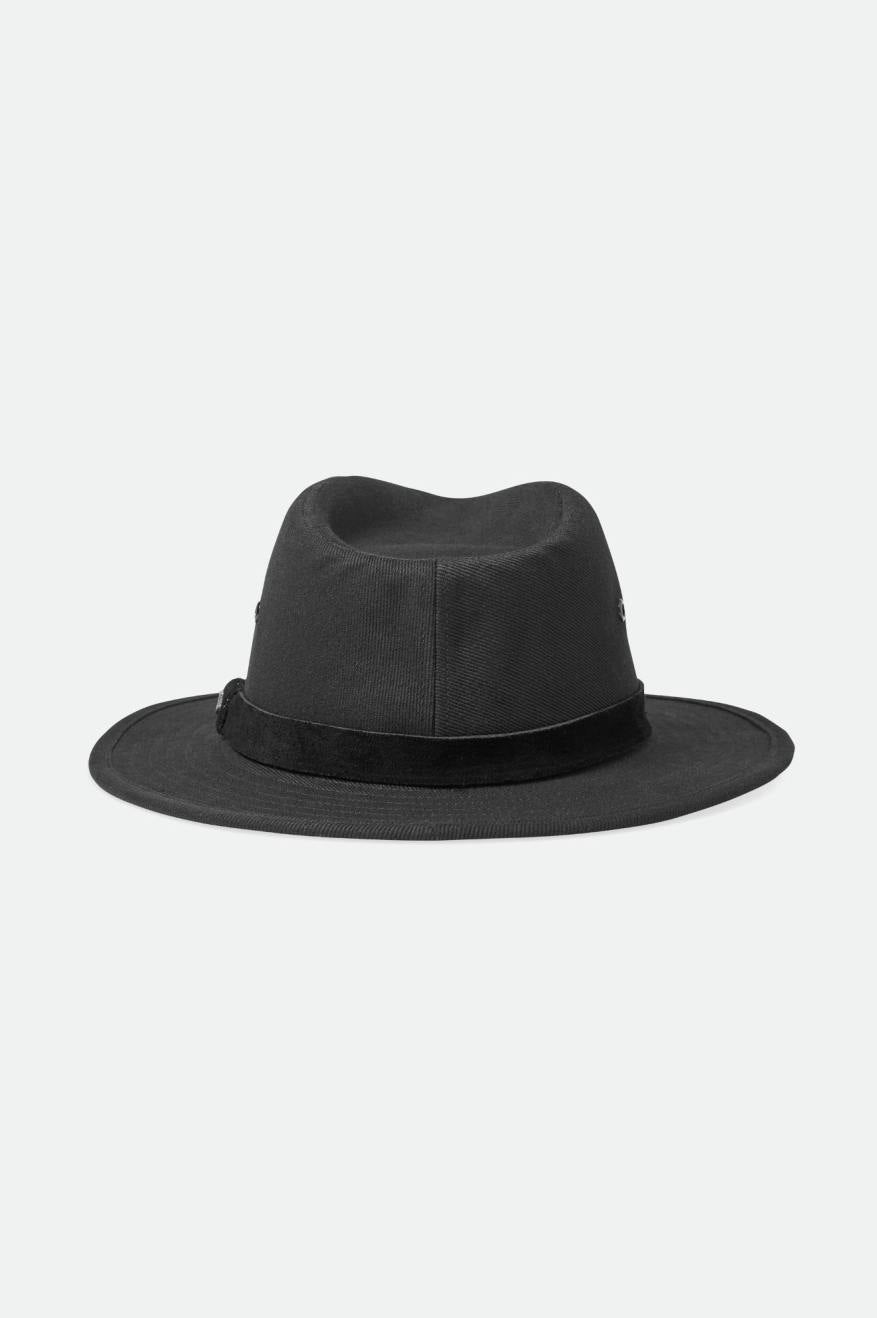 Brixton Messer Utility Adventure Fedora Women's Fedoras Black | 276ISVKZM