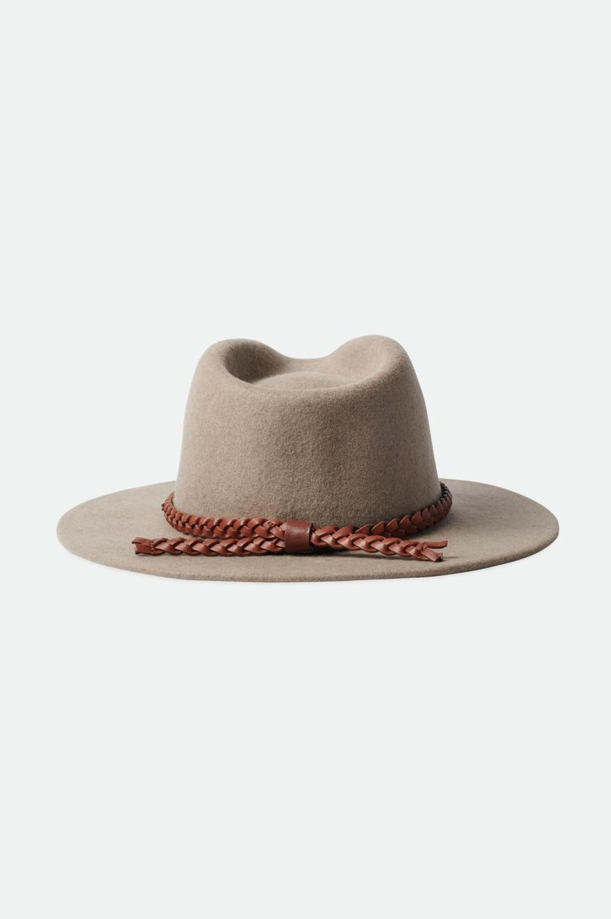 Brixton Messer Western Fedora Women's Fedoras Beige | 260UQZYNE