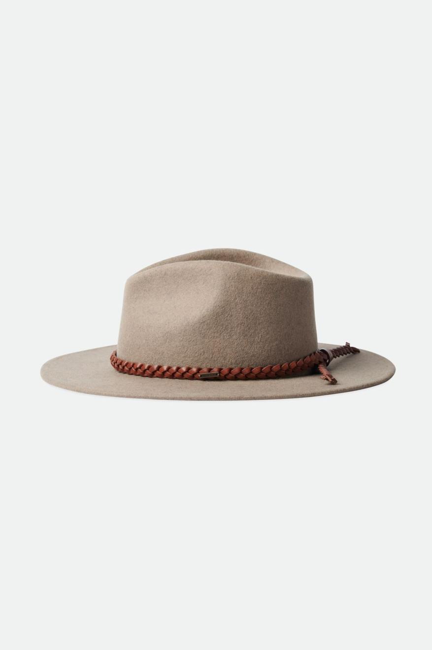 Brixton Messer Western Fedora Women's Fedoras Beige | 260UQZYNE