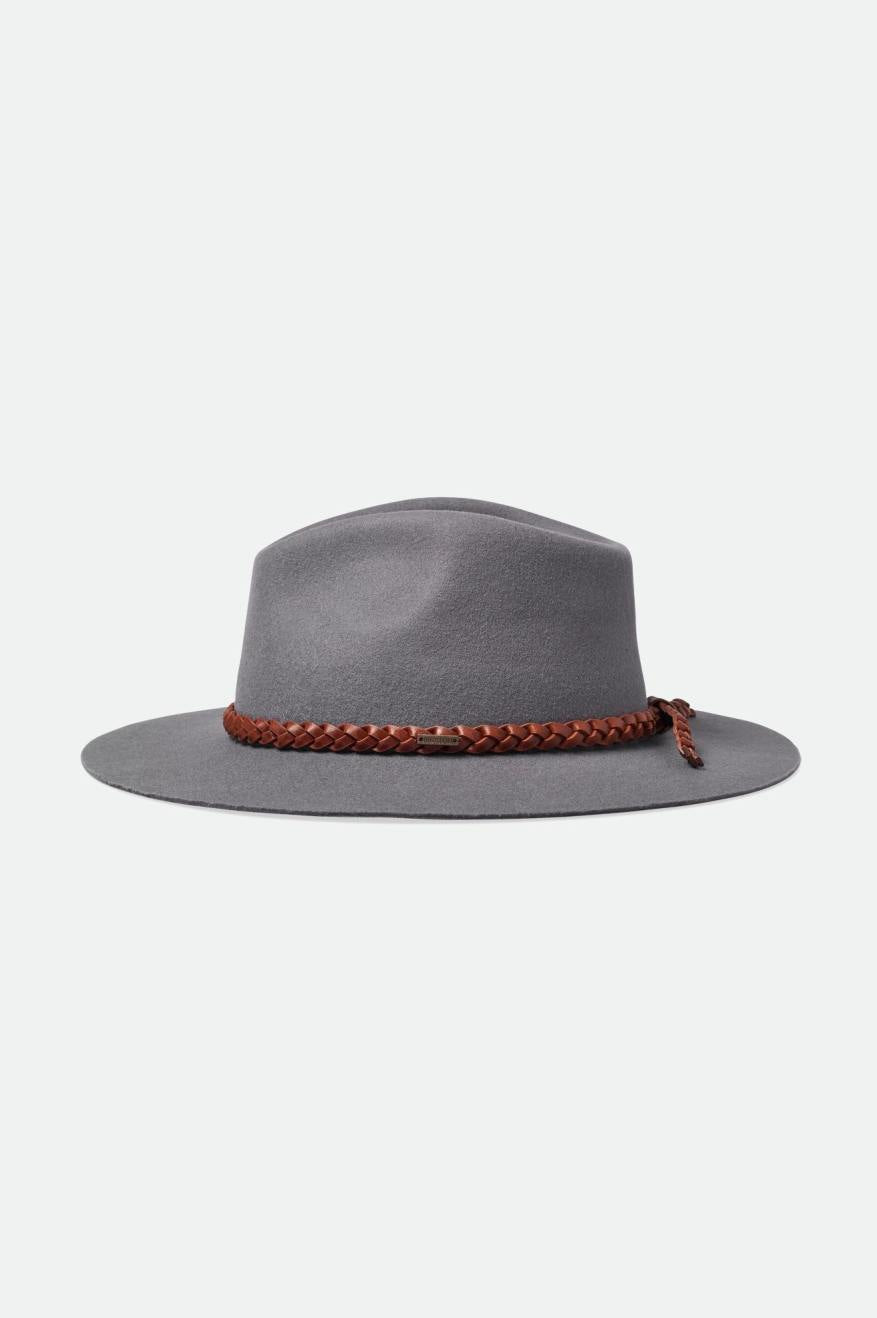 Brixton Messer Western Fedora Women's Fedoras Grey | 716TZBESL