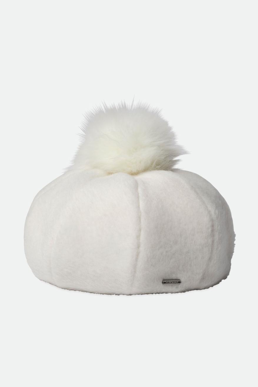 Brixton Natalie Oversized Pom Women's Berets White | 697LHDCXO