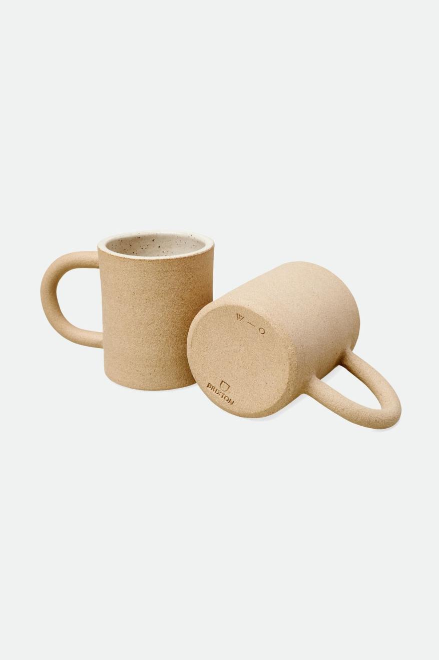 Brixton O-M Hand Crafted Ceramic Mug Unisex Accessories Beige | 481NEHBIU