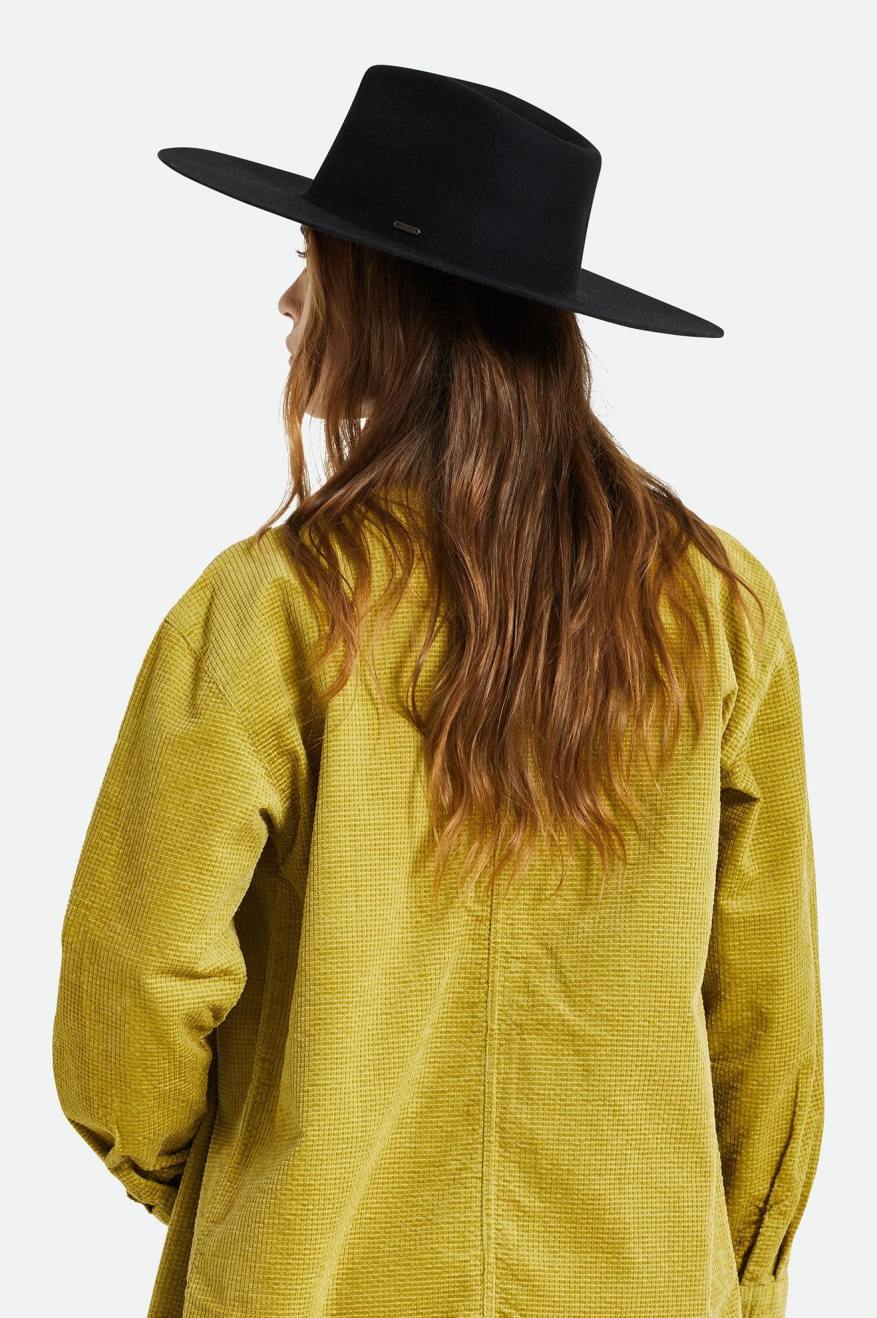 Brixton Primrose Felt Fedora Women's Fedoras Black | 097TKMRXQ