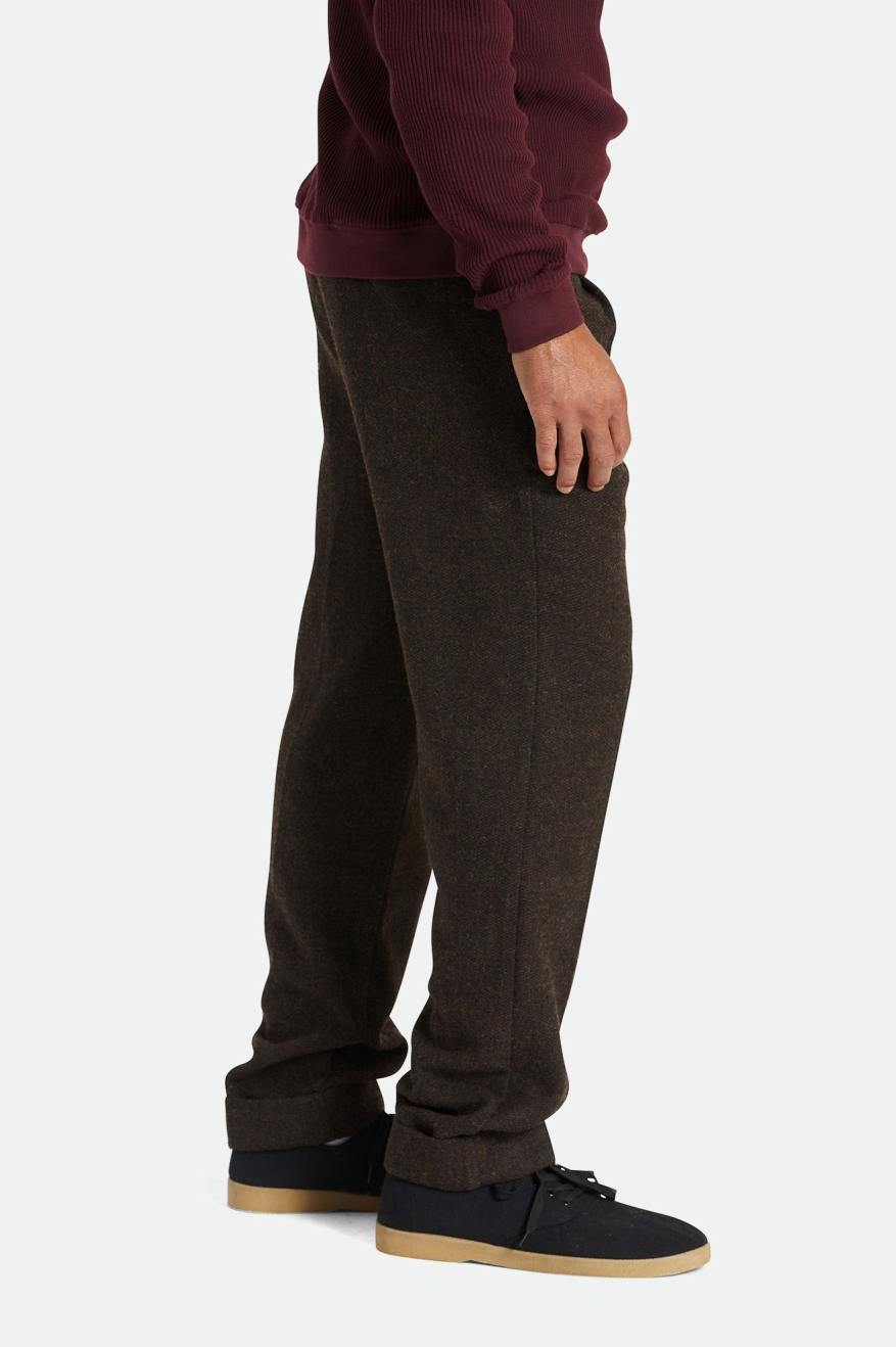 Brixton Regent Reserve Trouser Men's Pants Brown | 635TEHAIQ