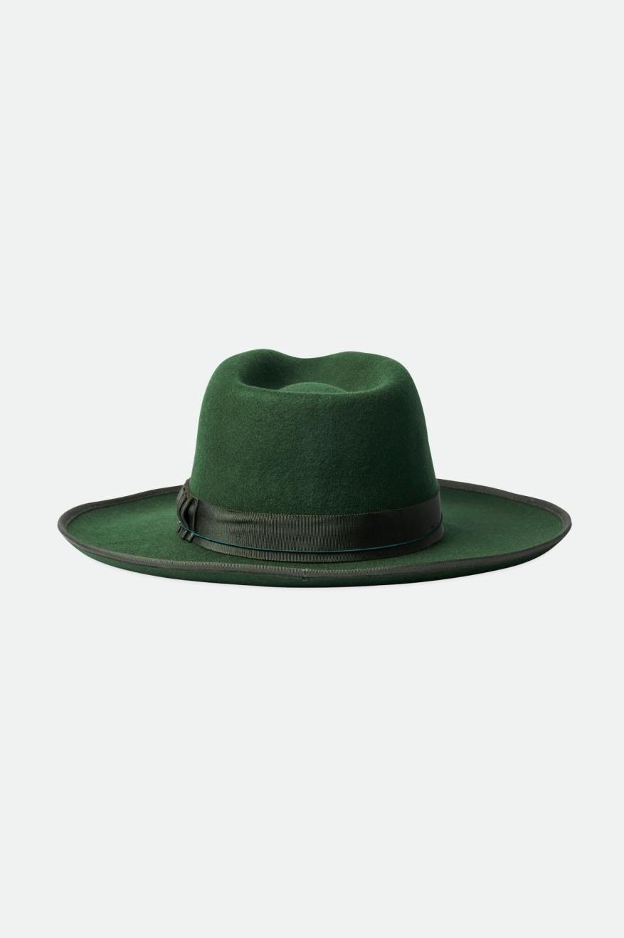 Brixton Reno Fedora Women's Fedoras Green | 608VSHKNX