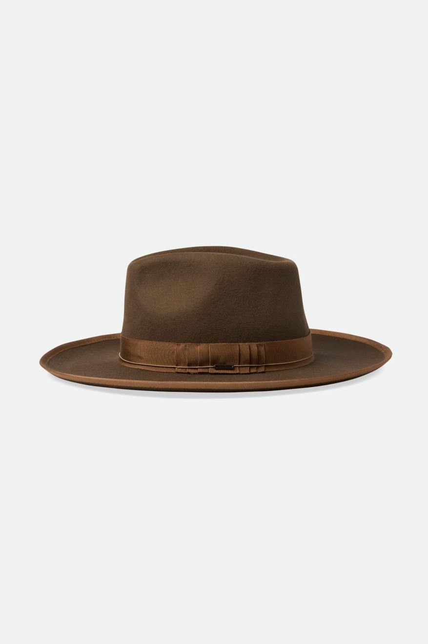 Brixton Reno Men's Fedoras Coffee | 983QBWSDR