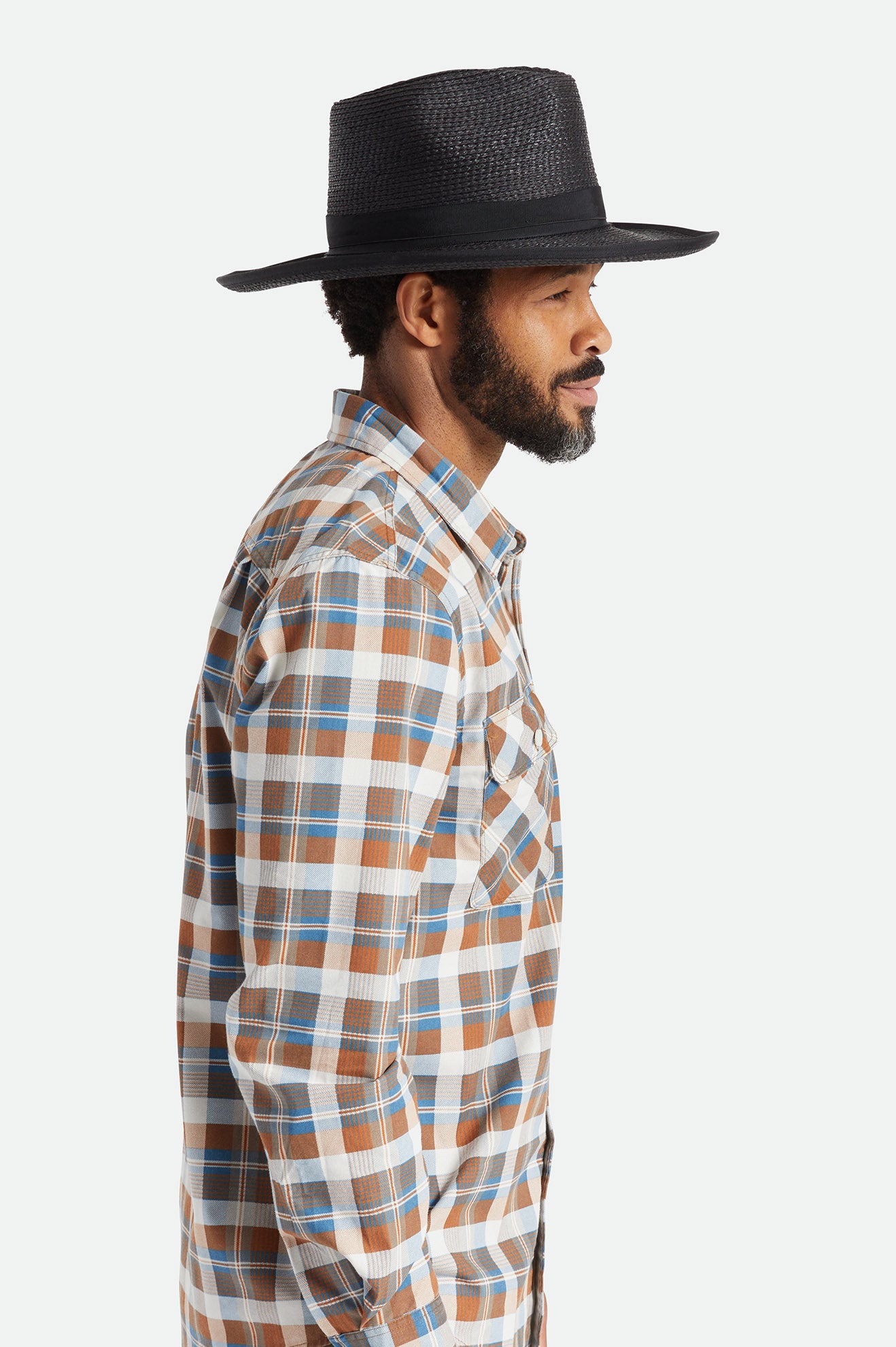 Brixton Reno Straw Men's Hats Black | 018WVBGLY