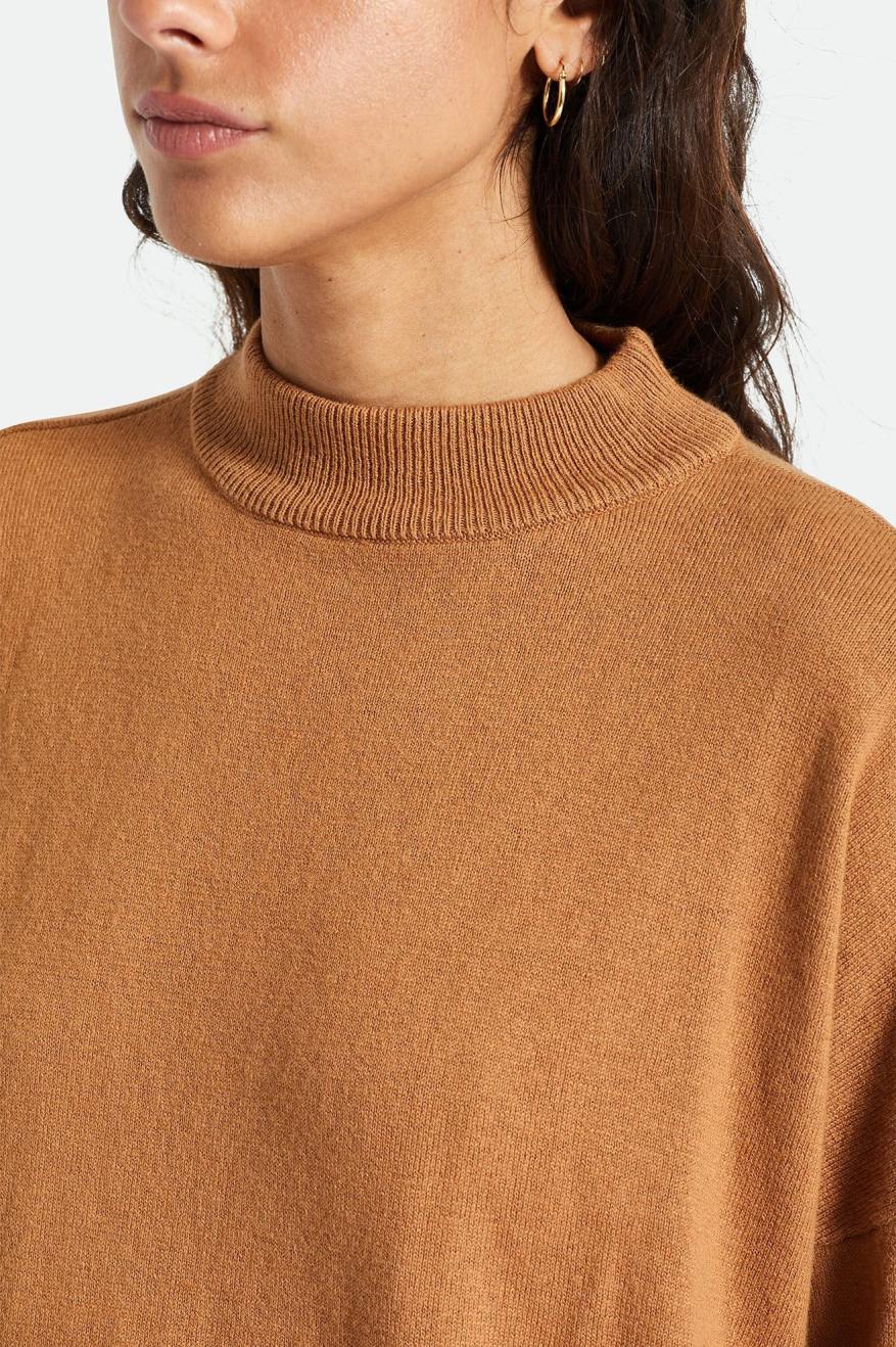 Brixton Reserve Oversized Cashmere Sweater Women's Tops Orange | 059QVSZAP