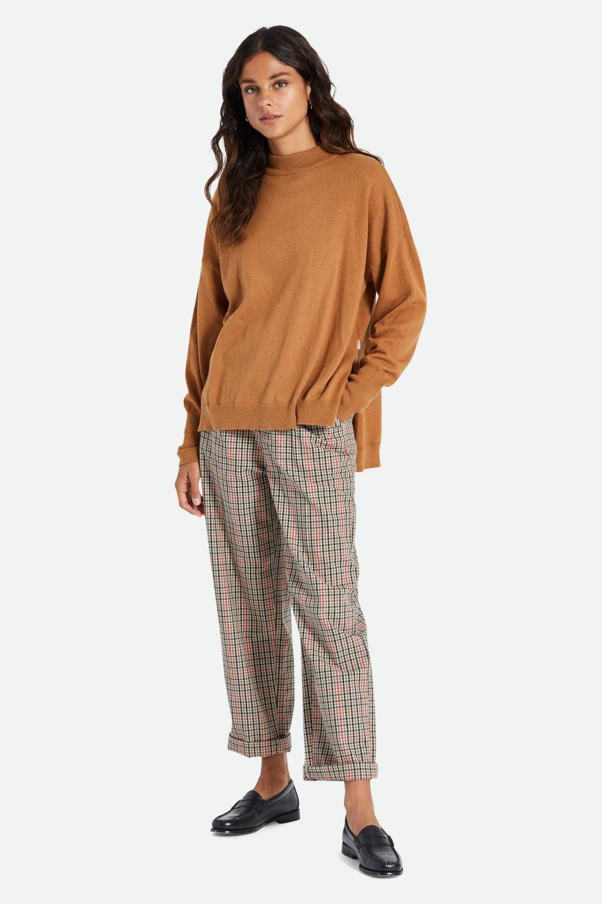 Brixton Reserve Oversized Cashmere Women's Sweaters Brown | 563CEWKMZ