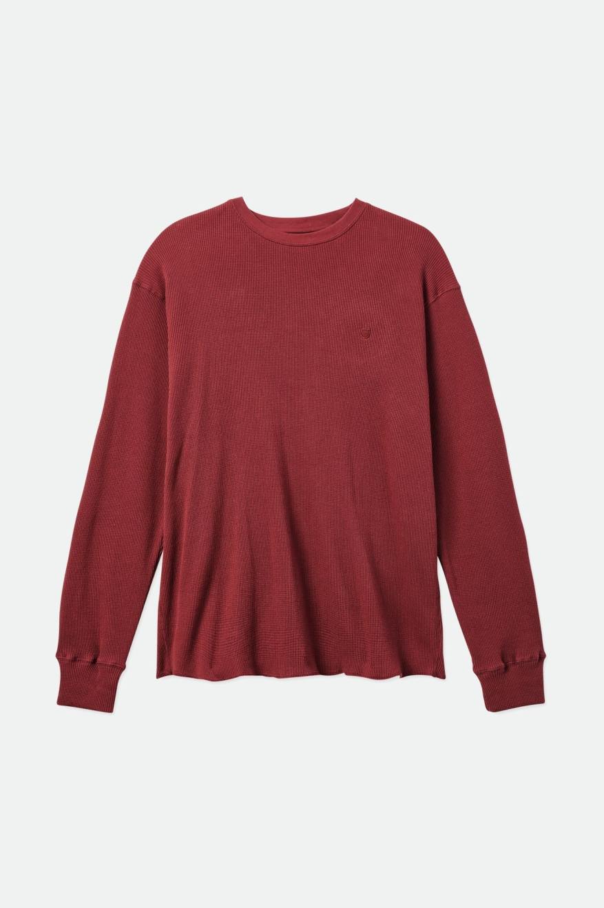 Brixton Reserve Thermal L/S Men's Knitwear Red | 394UKDOGA