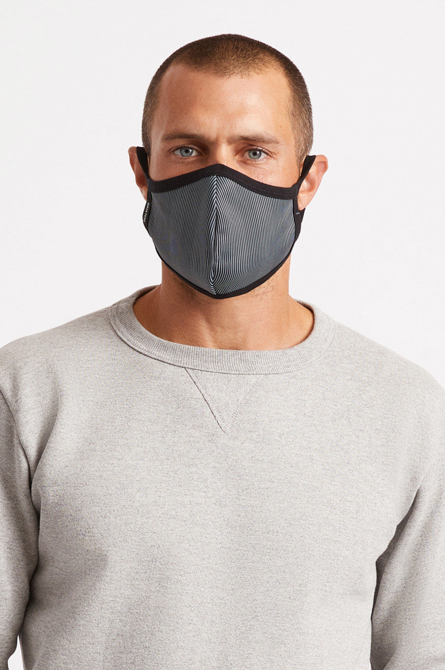 Brixton Reversible Unisex Face Masks Black | 795WRMIHS