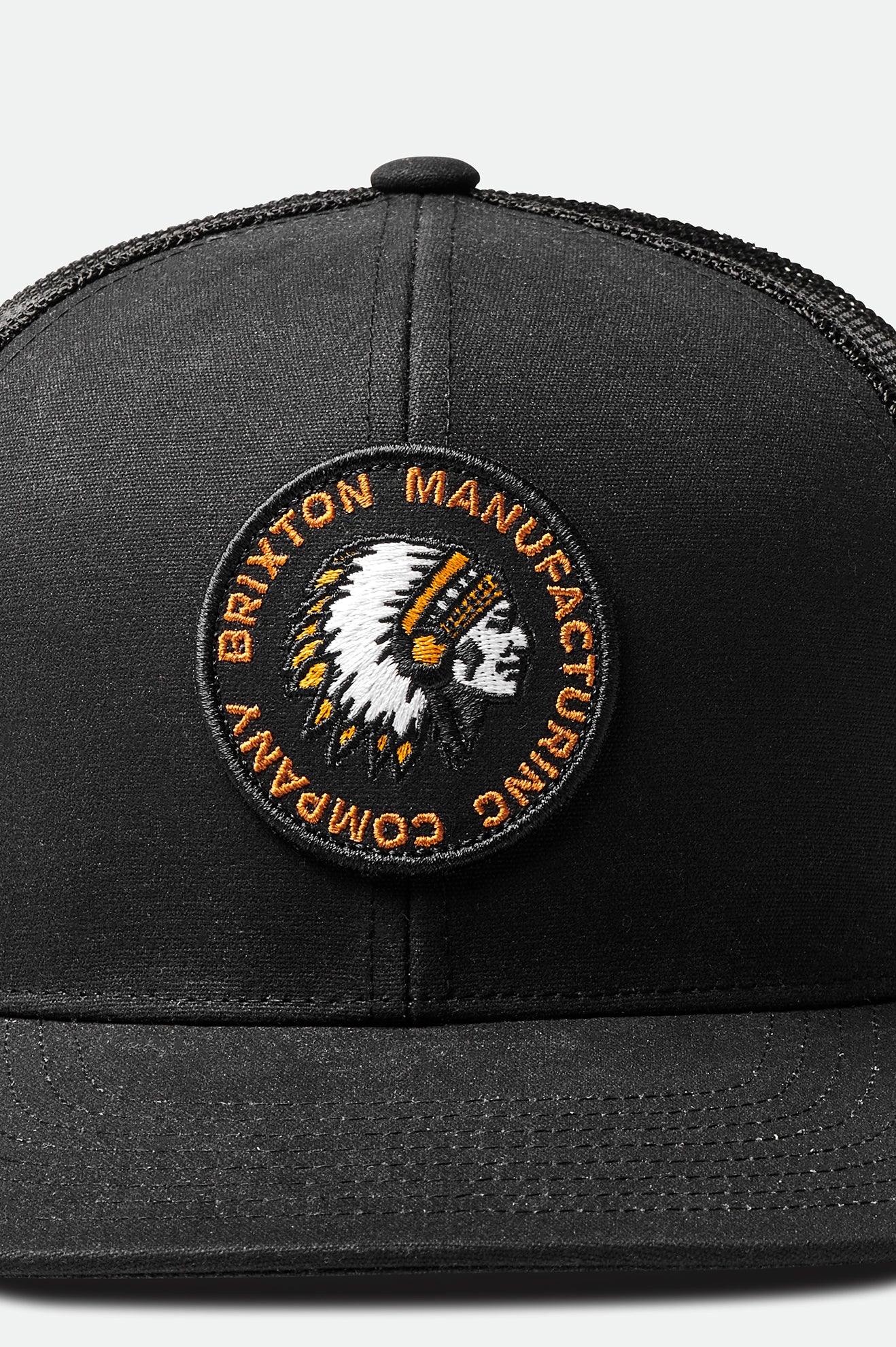 Brixton Rival Stamp NetPlus MP Trucker Hat Men's Caps Black | 394JVTQEA