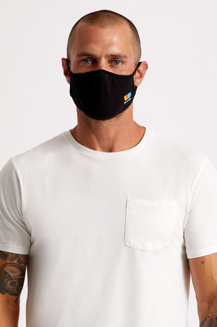 Brixton Tee Unisex Face Masks Black | 948TKSPAY