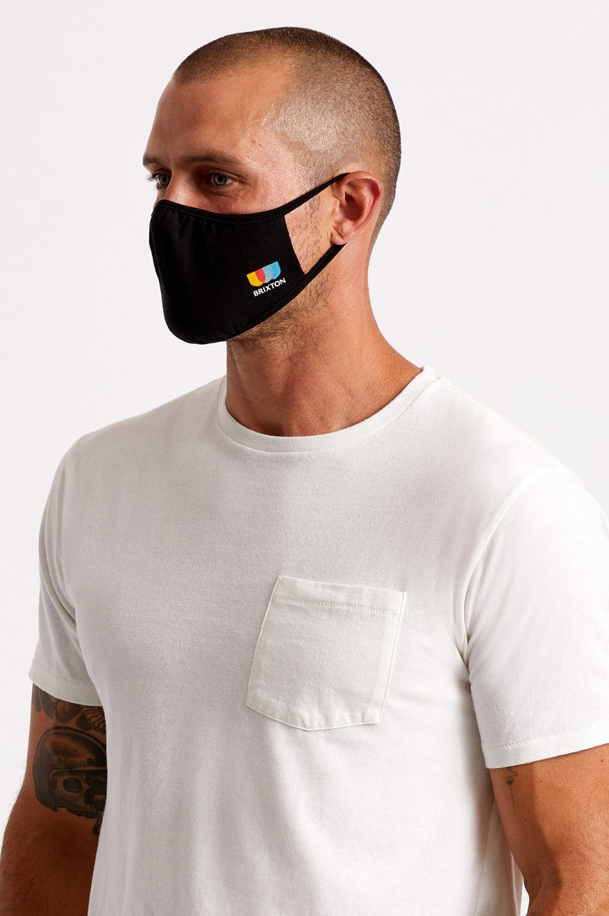 Brixton Tee Unisex Face Masks Black | 948TKSPAY